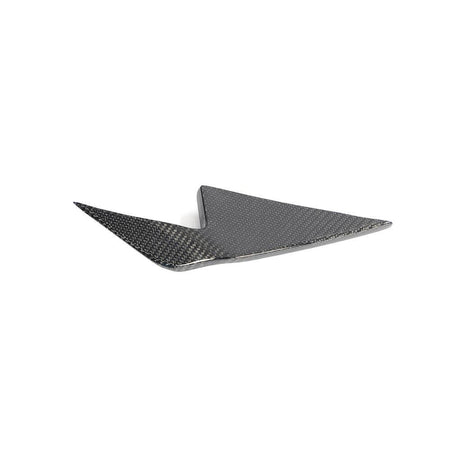 Porsche Taycan Base 4S Sedan 4-Door 2019-2024 Front Bumper Fins Real Carbon Fiber-Ahacarbon