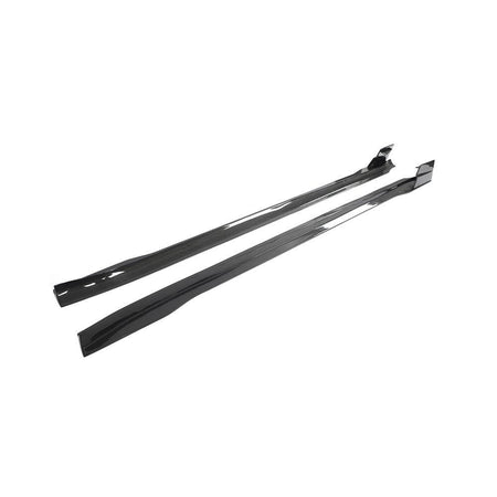 Porsche Taycan Base 4S Sedan 4-Door 2019-2024 Real Carbon Fiber Side Skirts-Ahacarbon