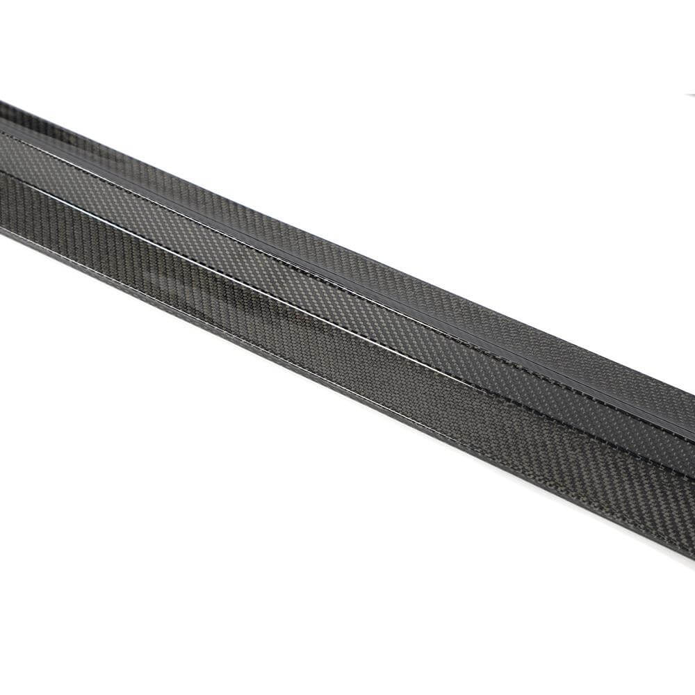 Porsche Taycan Base 4S Sedan 4-Door 2019-2024 Real Carbon Fiber Side Skirts-Ahacarbon