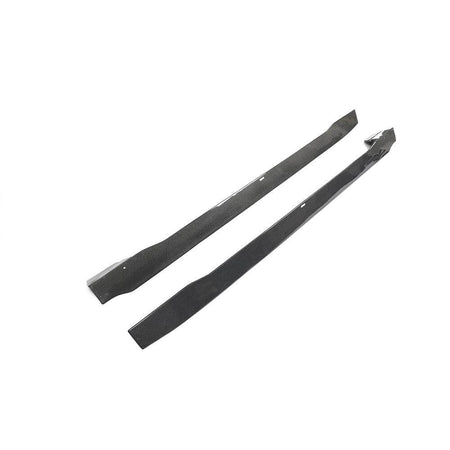 Porsche Taycan Base 4S Sedan 4-Door 2019-2024 Real Carbon Fiber Side Skirts-Ahacarbon