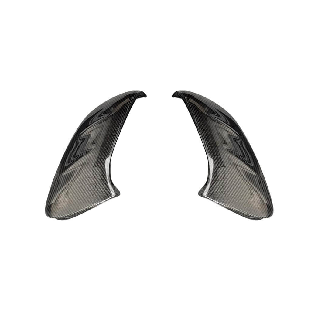 Porsche Taycan Turbo S 9J1 Sedan 2019-2024 Add-on Mirror Covers Dry Carbon Fiber-Ahacarbon