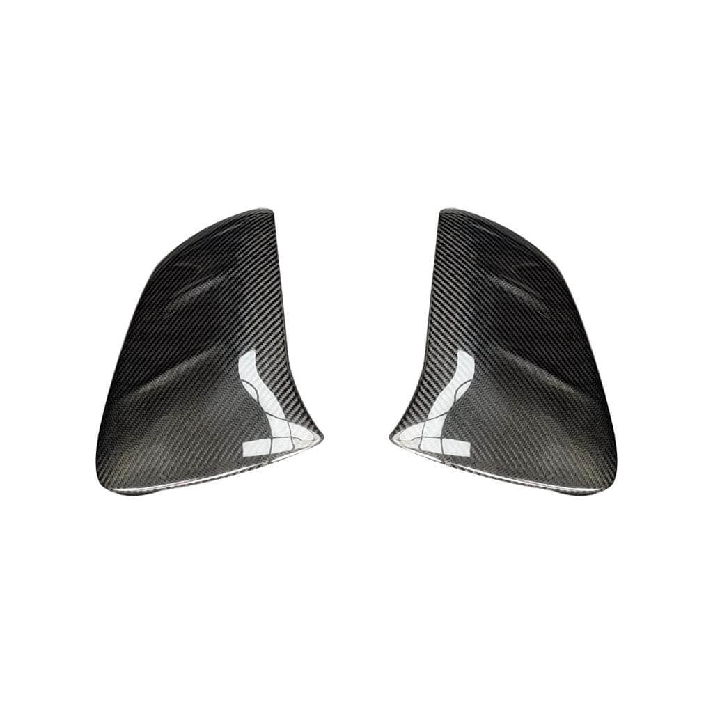Porsche Taycan Turbo S 9J1 Sedan 2019-2024 Add-on Mirror Covers Dry Carbon Fiber-Ahacarbon