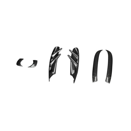 Porsche Taycan Turbo S 9J1 Sedan 2019-2024 Head light Trim Frame Cover Carbon Fiber-Ahacarbon