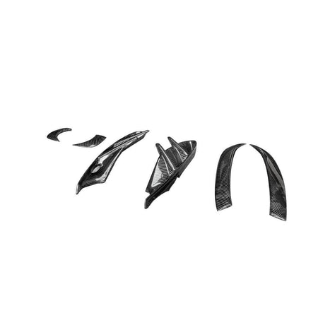 Porsche Taycan Turbo S 9J1 Sedan 2019-2024 Head light Trim Frame Cover Carbon Fiber-Ahacarbon