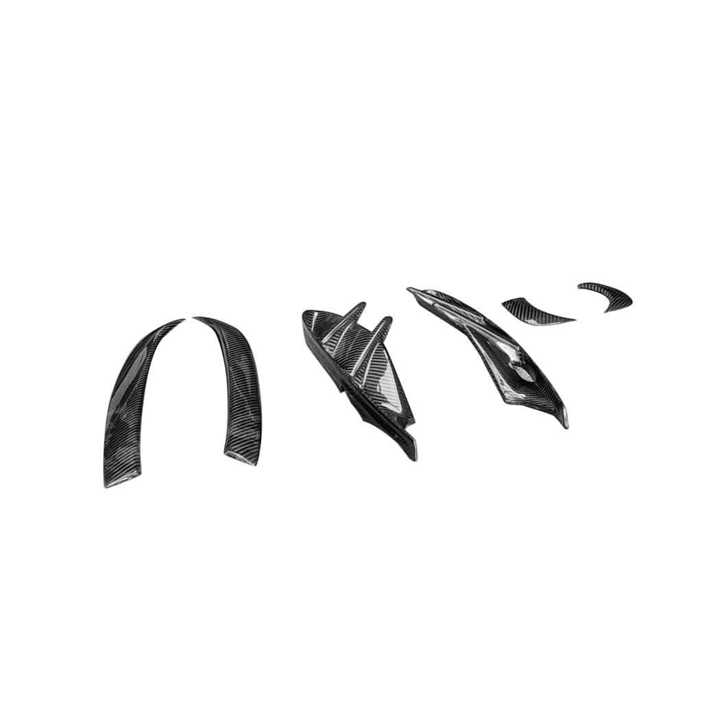 Porsche Taycan Turbo S 9J1 Sedan 2019-2024 Head light Trim Frame Cover Carbon Fiber-Ahacarbon