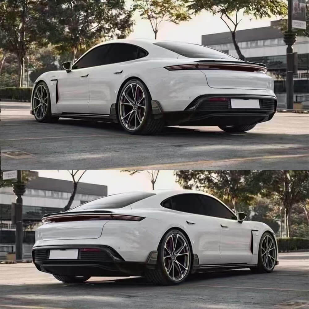 Porsche Taycan turbo S 2023-2024 Rear Trunk Spoiler Carbon Fiber-Ahacarbon