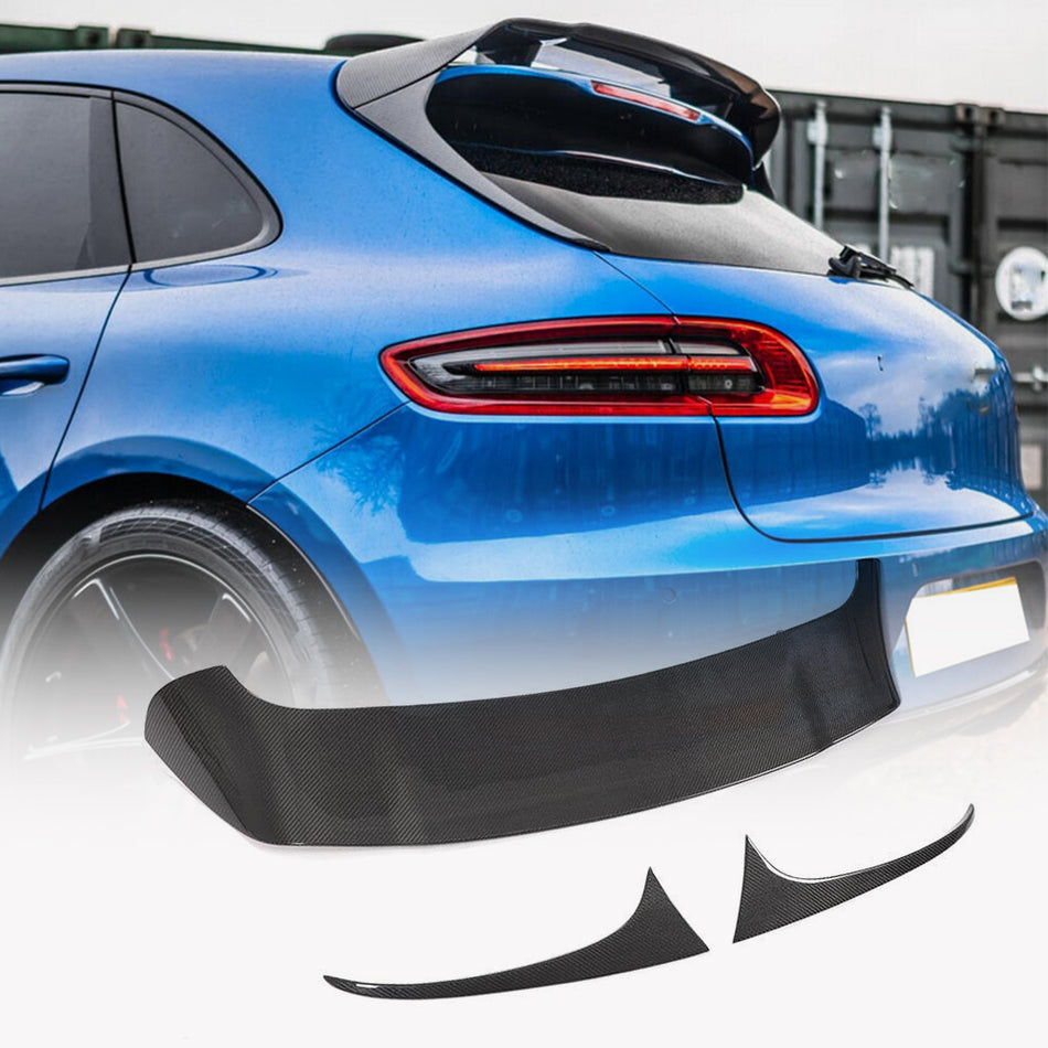 Porsche Macan Base/Turbo/GTS/S Sport Utility 4Door 2014-2024 Rear Roof Spoiler Carbon Fiber-Ahacarbon