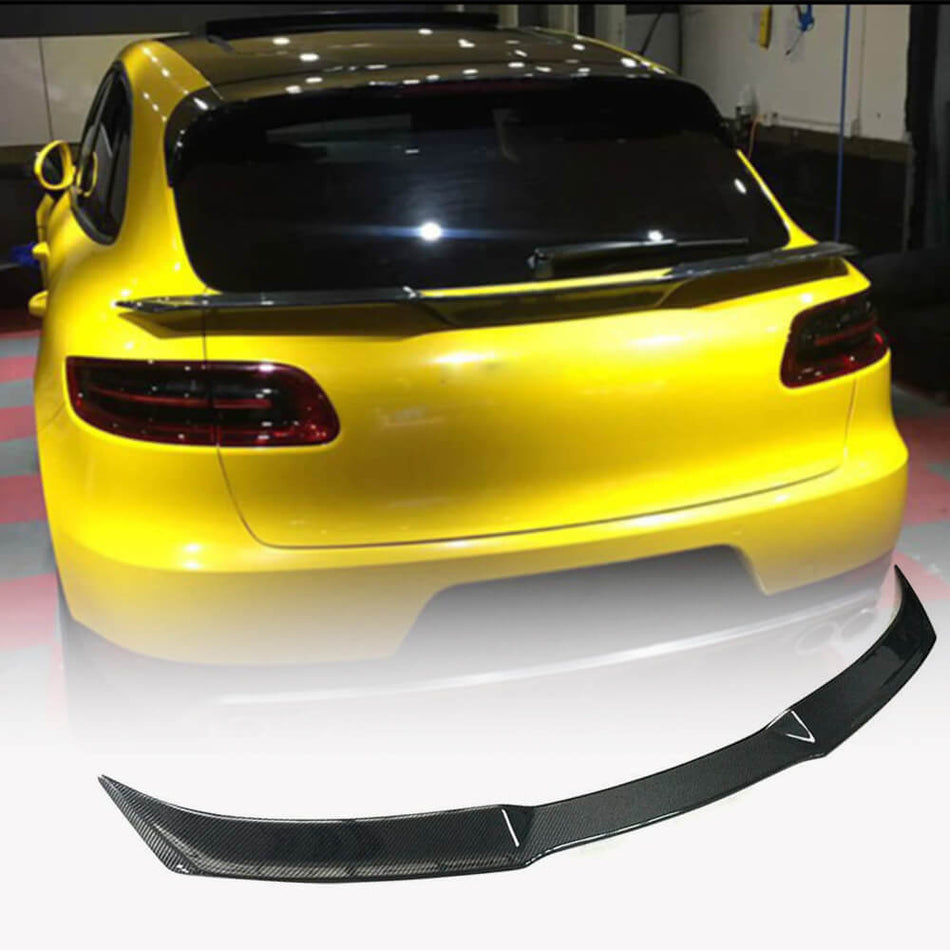 Porsche Macan 2014-2020 Rear Middle Spoiler Carbon Fiber-Ahacarbon