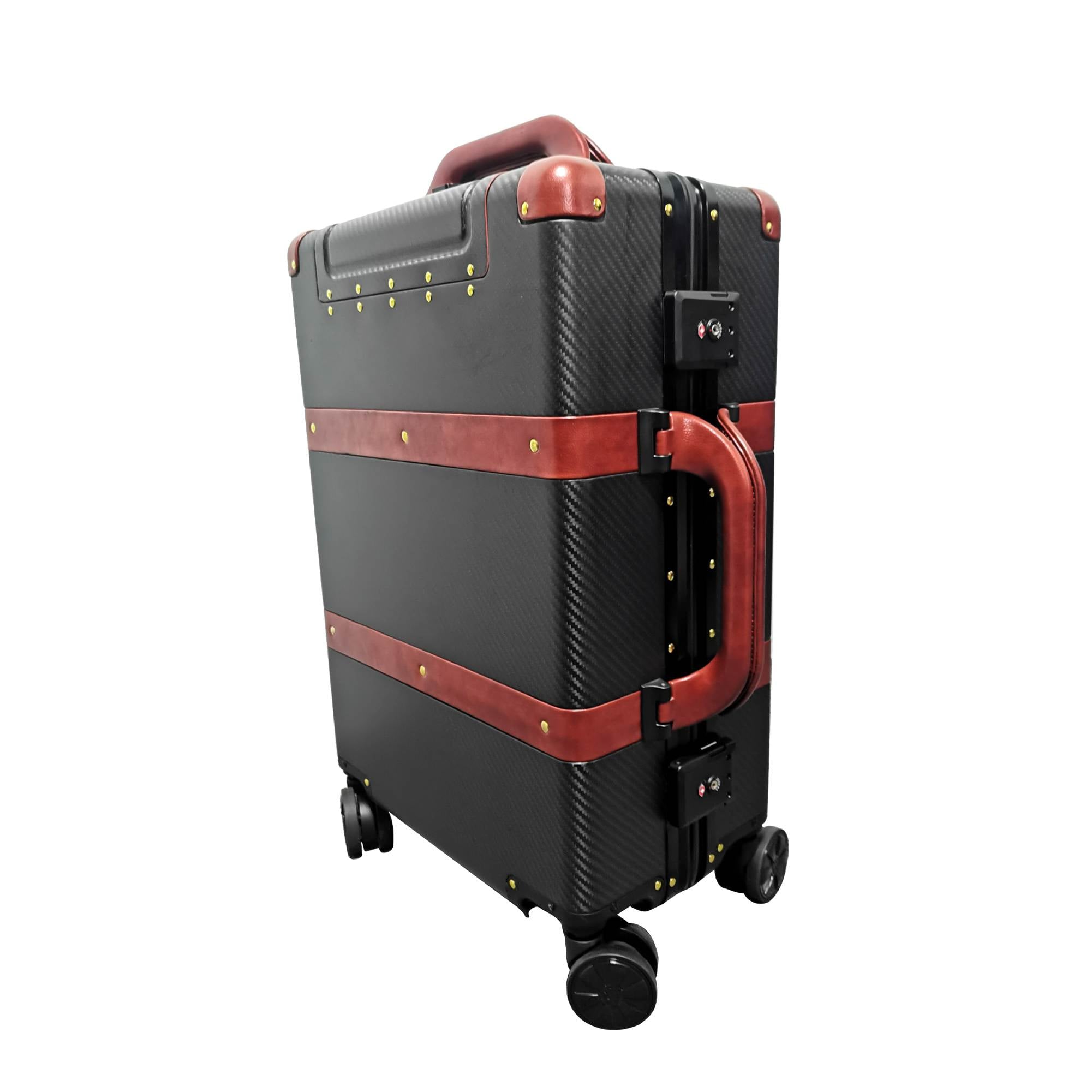 Universal Fit Luggage Suitcase Business Case Carry-On 20-Inch Real Carbon Fiber-Ahacarbon