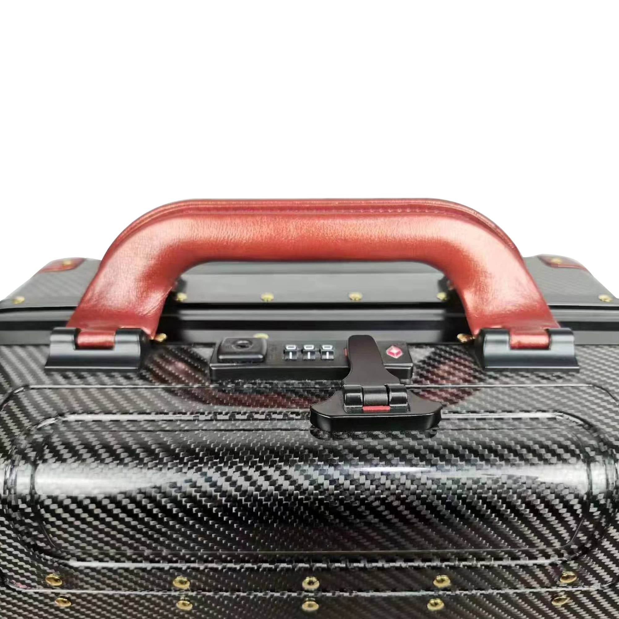 Universal Fit Luggage Suitcase Business Case Carry-On 20-Inch Real Carbon Fiber-Ahacarbon