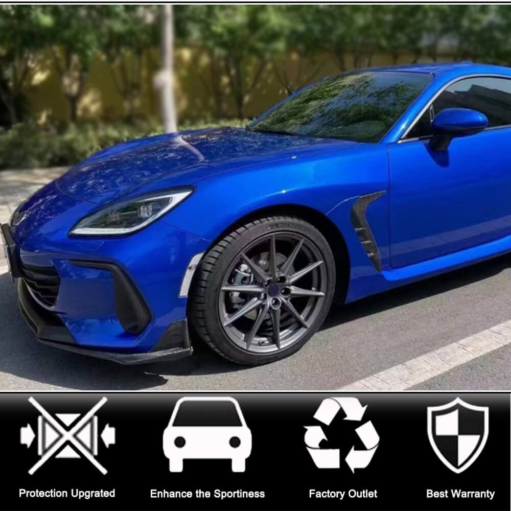 Subaru BRZ/STI Coupe 2022+ Front Bumper Lip Black PU-Ahacarbon