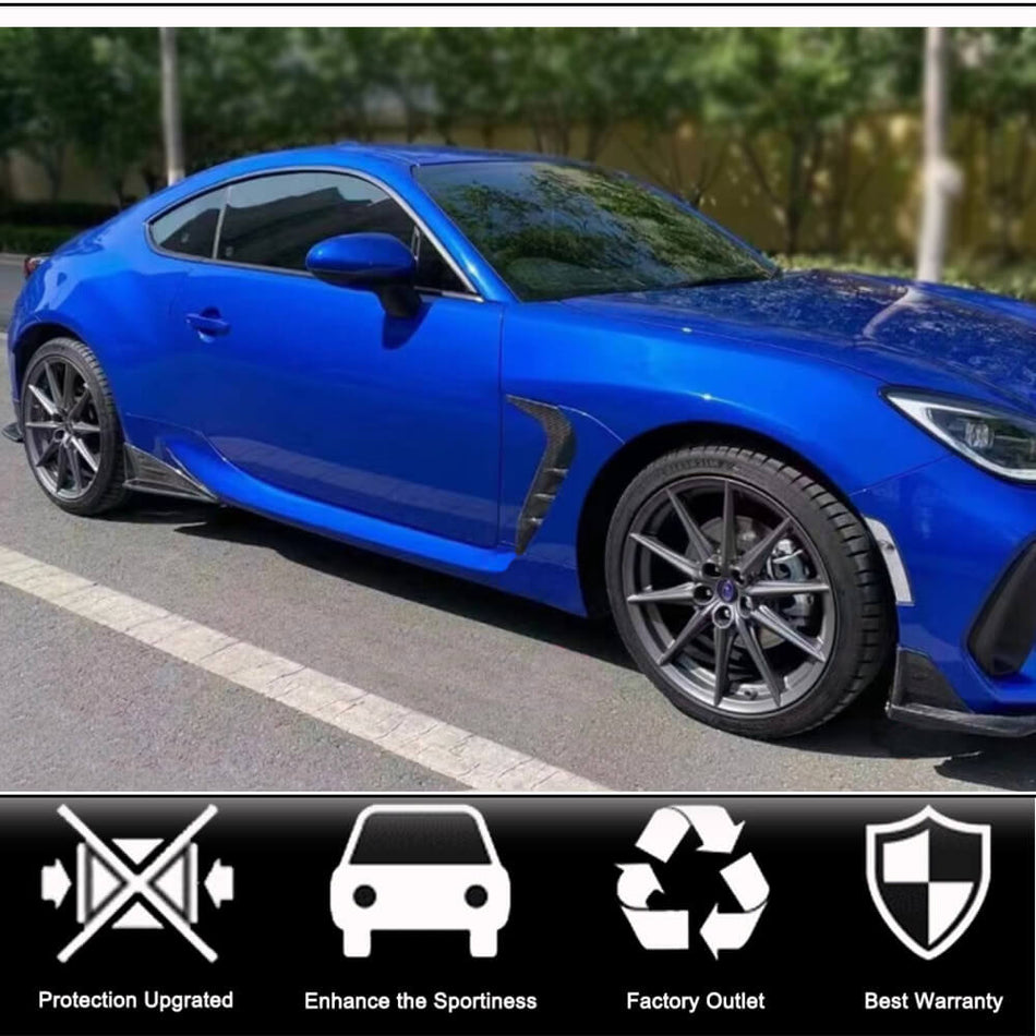 Subaru BRZ/STI Coupe 2022+ Side Skirts Splitters Black PU-Ahacarbon