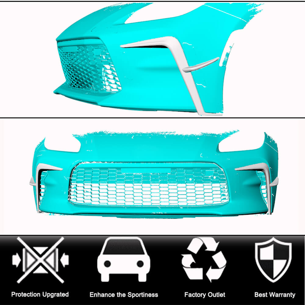 Subaru BRZ Toyota GR86 Coupe 2 Door 2022-2023 Front Bumper Splitters Carbon Fiber-Ahacarbon