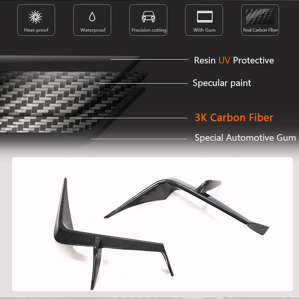 Subaru BRZ Toyota GR86 Coupe 2 Door 2022-2023 Front Bumper Splitters Carbon Fiber-Ahacarbon