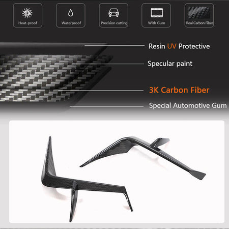 Subaru BRZ Toyota GR86 Coupe 2 Door 2022-2023 Front Bumper Splitters Carbon Fiber-Ahacarbon