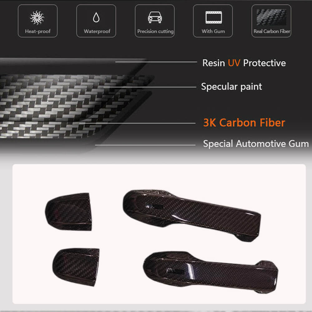Subaru BRZ Toyota GT86 2-Door 2022UP Door Handle Cover Carbon Fiber-Ahacarbon