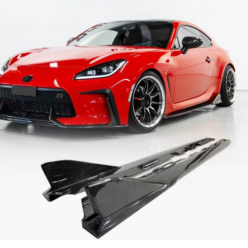 Subaru BRZ Toyota GR86 Coupe 2-Door 2022-2023 Side Skirts Carbon Fiber-Ahacarbon