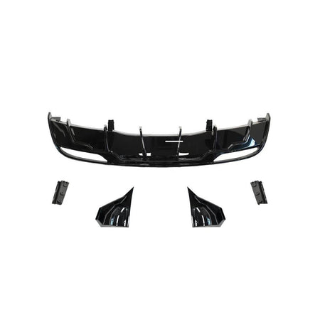 Tesla Model 3 2023-2025 Rear Bumper Diffuser Glossy Black ABS-Ahacarbon