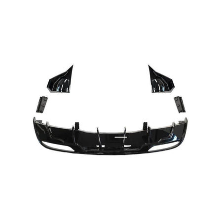 Tesla Model 3 2023-2025 Rear Bumper Diffuser Glossy Black ABS-Ahacarbon