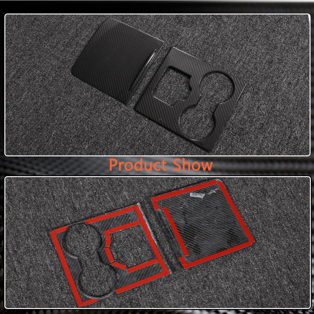 Tesla Model 3 & Y 2016-2023 Interior Control Decoration Covers Dry Carbon Fiber-Ahacarbon