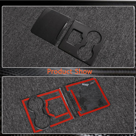 Tesla Model 3 & Y 2016-2023 Interior Control Decoration Covers Dry Carbon Fiber-Ahacarbon