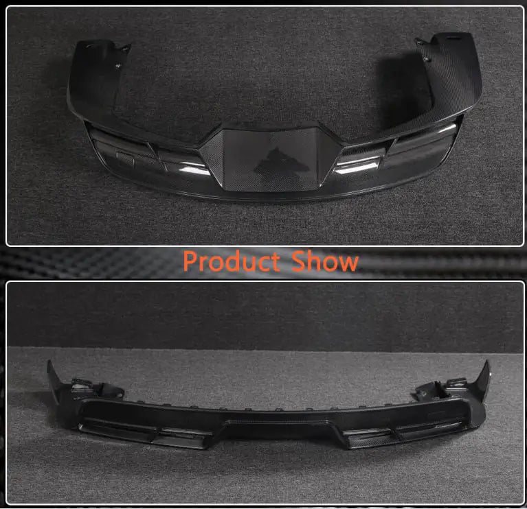 Tesla Model S 2021-2023 Front Bumper Lip Side Skirts Rear Diffuser Carbon Fiber-Ahacarbon