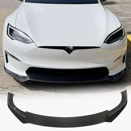 Tesla Model S 2021-2023 Front Bumper Lip Side Skirts Rear Diffuser Carbon Fiber-Ahacarbon