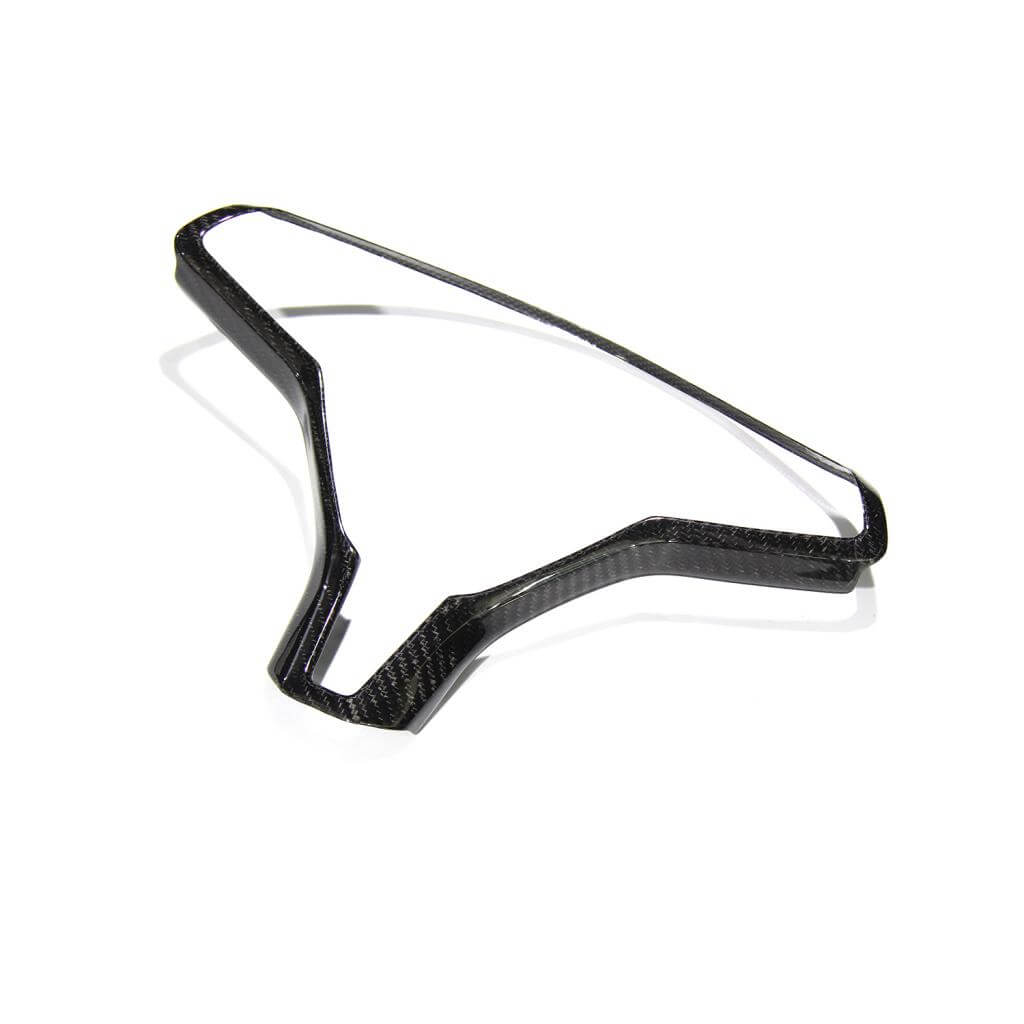 Tesla Model S Sedan 4-Door 2014-2020 Steering Wheel Covers Dry Carbon Fiber-Ahacarbon