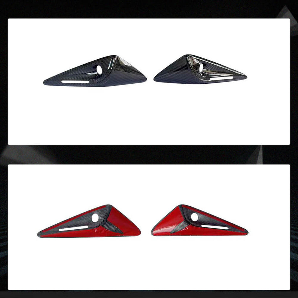 Tesla Model X 2021+ Side Air Fender Vents Dry Carbon Fiber-Ahacarbon