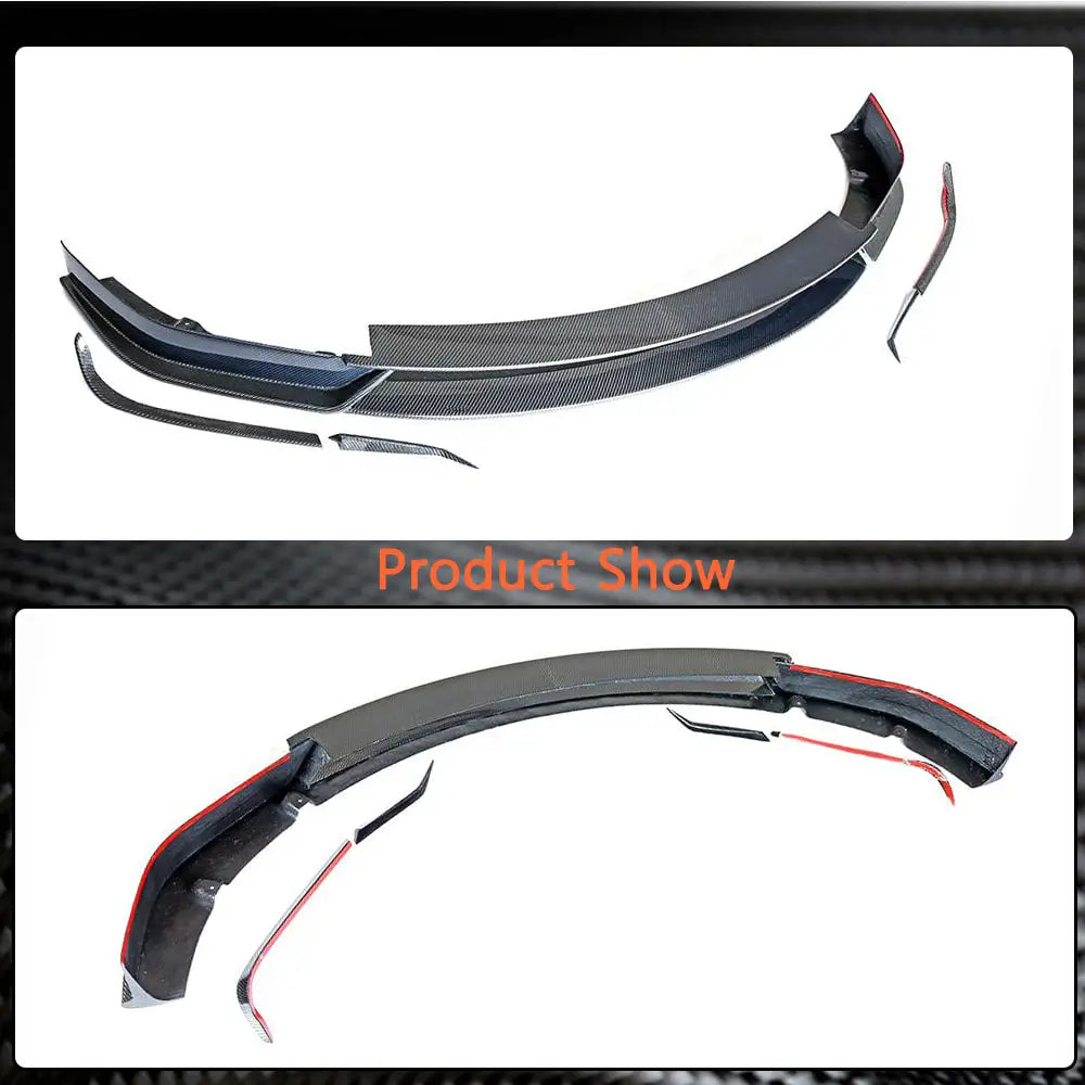 Tesla Model X 2016-2020 Front Bumper Lip Rear Bumper Diffuser Carbon Fiber-Ahacarbon