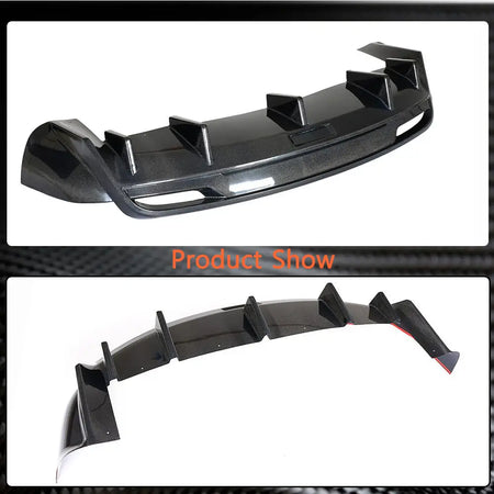 Tesla Model X 2016-2020 Front Bumper Lip Rear Bumper Diffuser Carbon Fiber-Ahacarbon