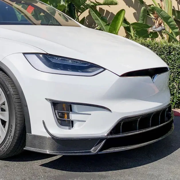 Tesla Model X 2016-2020 Front Bumper Lip Side Skirts Rear Diffuser Carbon Fiber-Ahacarbon