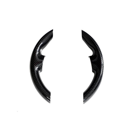 Tesla Model Y 2016-2023 Steering wheel patch Interior parts Dry Carbon Fiber-Ahacarbon
