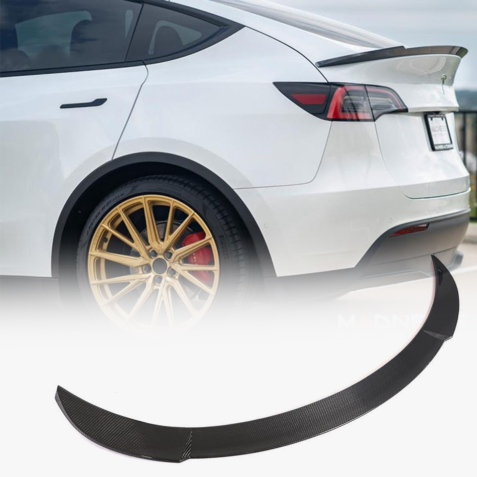 Tesla Model Y 2020UP Rear Trunk Spoiler Carbon Fiber-Ahacarbon