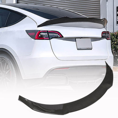 Tesla Model Y 2020UP Rear Trunk Spoiler Dry Carbon Fiber-Ahacarbon
