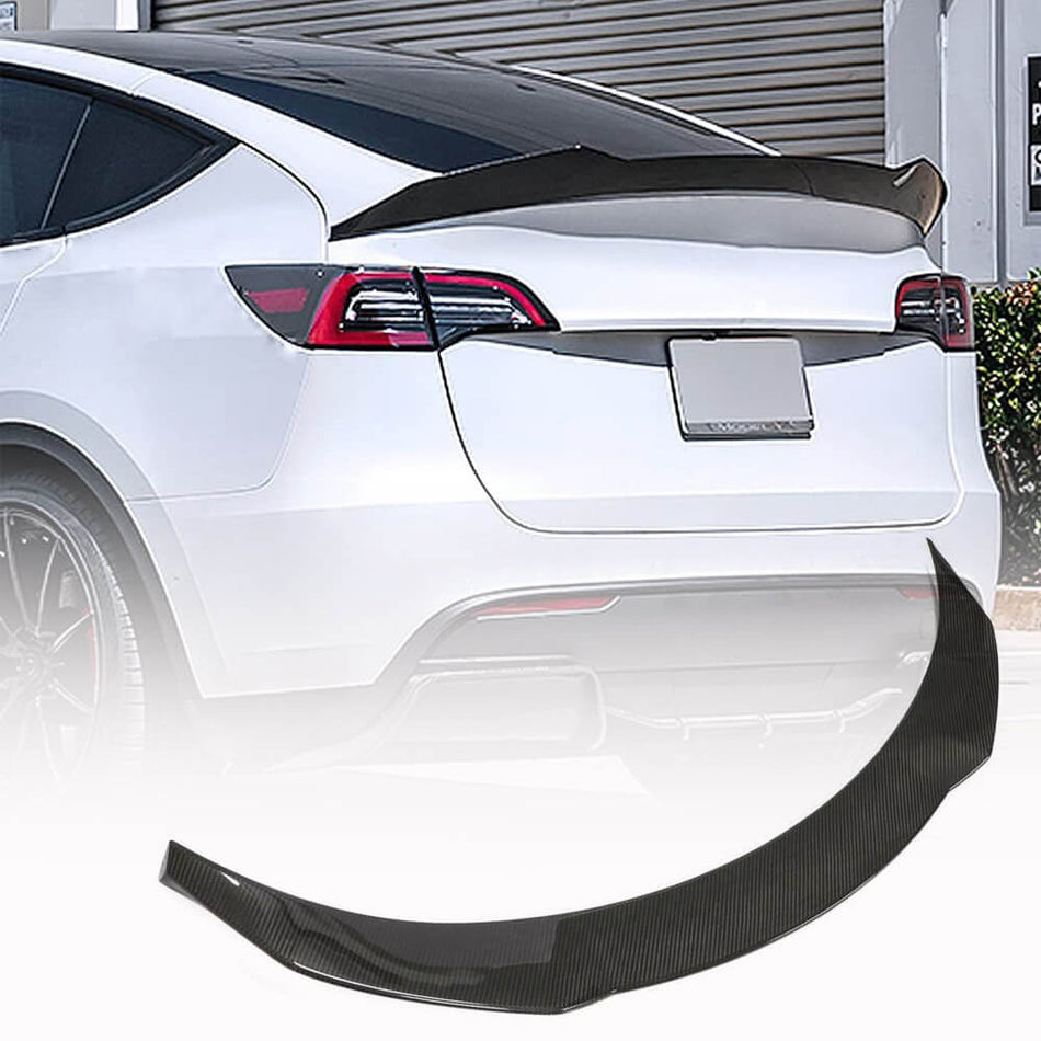 Tesla Model Y 2020UP Rear Trunk Spoiler Dry Carbon Fiber-Ahacarbon