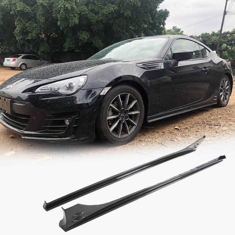 Toyota 86 Subaru BRZ 2013-2020 Carbon Fiber Side Skirts Carbon Fiber-Ahacarbon