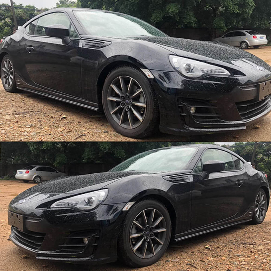 Toyota 86 Subaru BRZ 2013-2020 Carbon Fiber Side Skirts Carbon Fiber-Ahacarbon