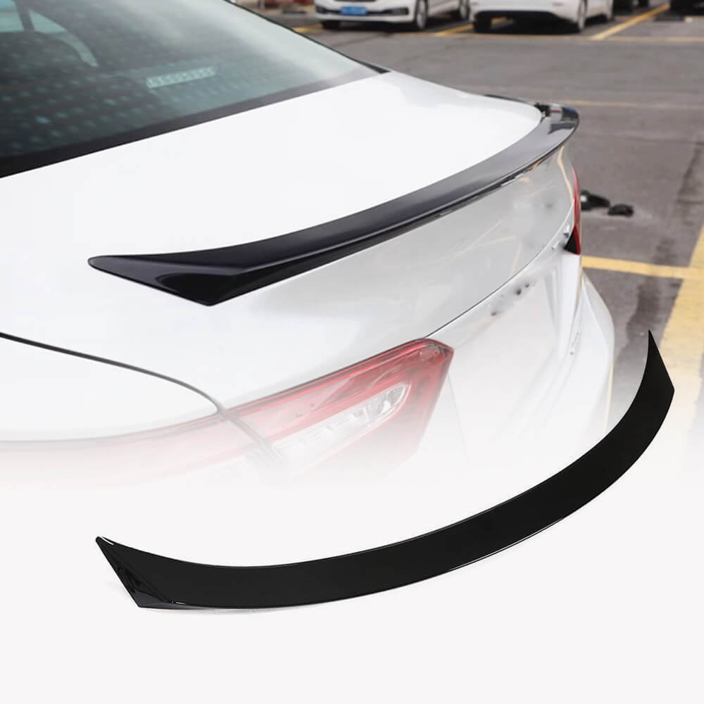 Toyota 8th Gen Camry LE SE XLE XSE 2018-2024 Rear Trunk Spoiler Glossy Black ABS-Ahacarbon