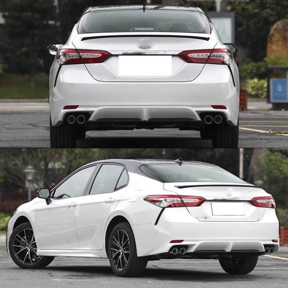 Toyota 8th Gen Camry LE SE XLE XSE 2018-2024 Rear Trunk Spoiler Glossy Black ABS-Ahacarbon