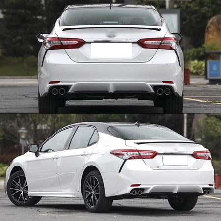 Toyota 8th Gen Camry LE SE XLE XSE 2018-2024 Rear Trunk Spoiler Glossy Black ABS-Ahacarbon