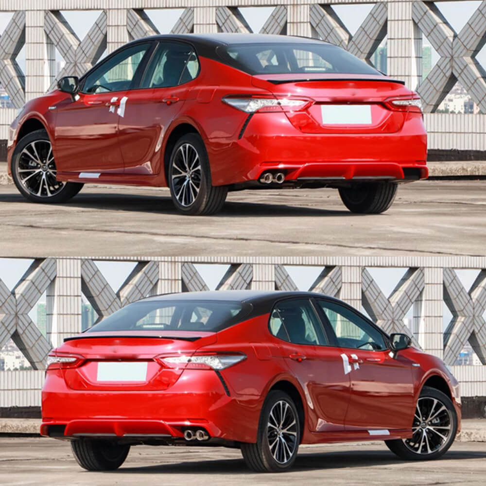 Toyota 8th Gen Camry LE SE XLE XSE 2018-2024 Rear Trunk Spoiler Glossy Black ABS-Ahacarbon