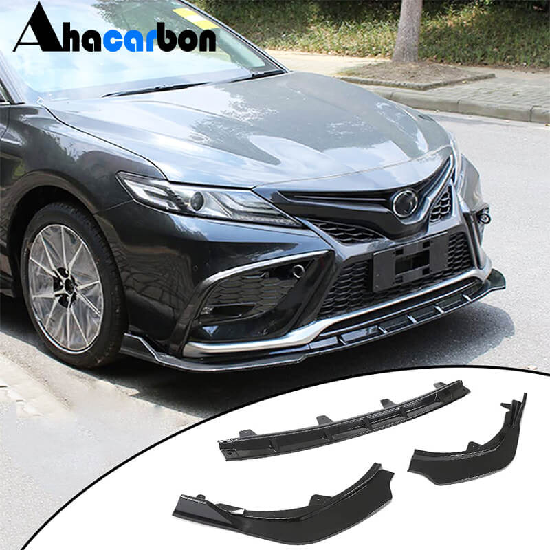 For Toyota Camry Sport 2021-2023 Front Bumper Lip Splitter Under Chin Spoiler Body Kit Camry Accessories-Ahacarbon
