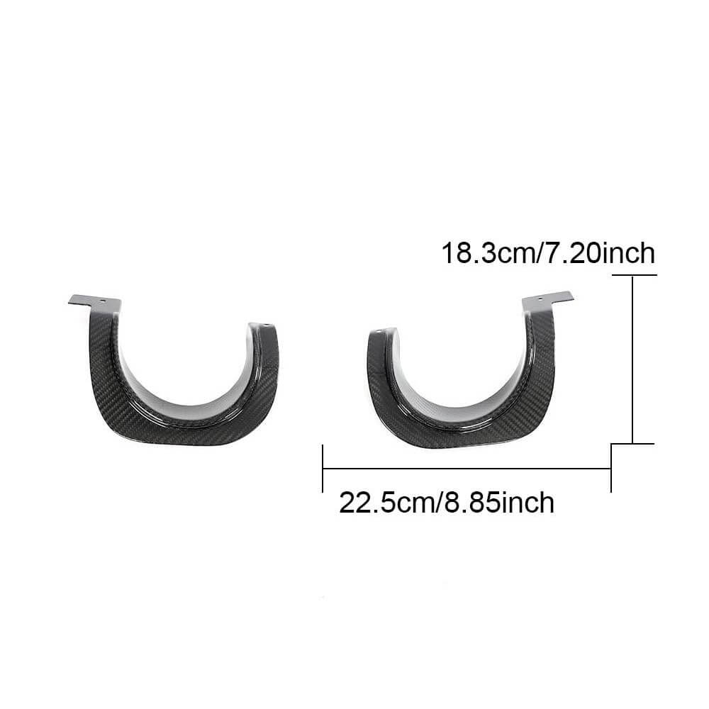 Toyota Supra GR A90 A91 2020-2023 Dry Carbon Fiber Rear Air Cylinder Decorative Panel-Ahacarbon