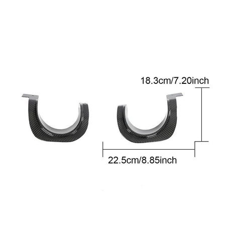 Toyota Supra GR A90 A91 2020-2023 Dry Carbon Fiber Rear Air Cylinder Decorative Panel-Ahacarbon