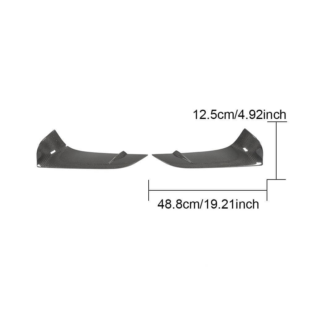 Toyota Supra GR A90 A91 2020-2024 Carbon Fiber Front Bumper Lower Garnish Cover-Ahacarbon