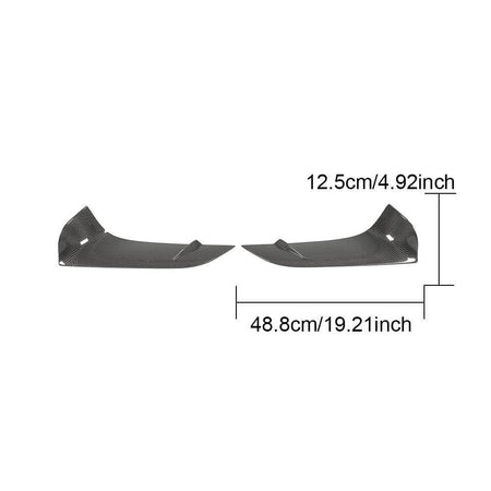 Toyota Supra GR A90 A91 2020-2024 Carbon Fiber Front Bumper Lower Garnish Cover-Ahacarbon