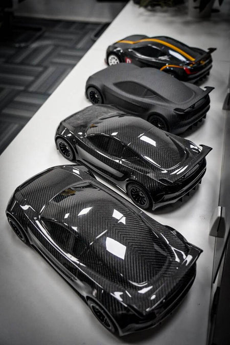 Universal Full Carbon Fiber and Forged Pattern By Handmade Car Model for car enthusiasts-Ahacarbon