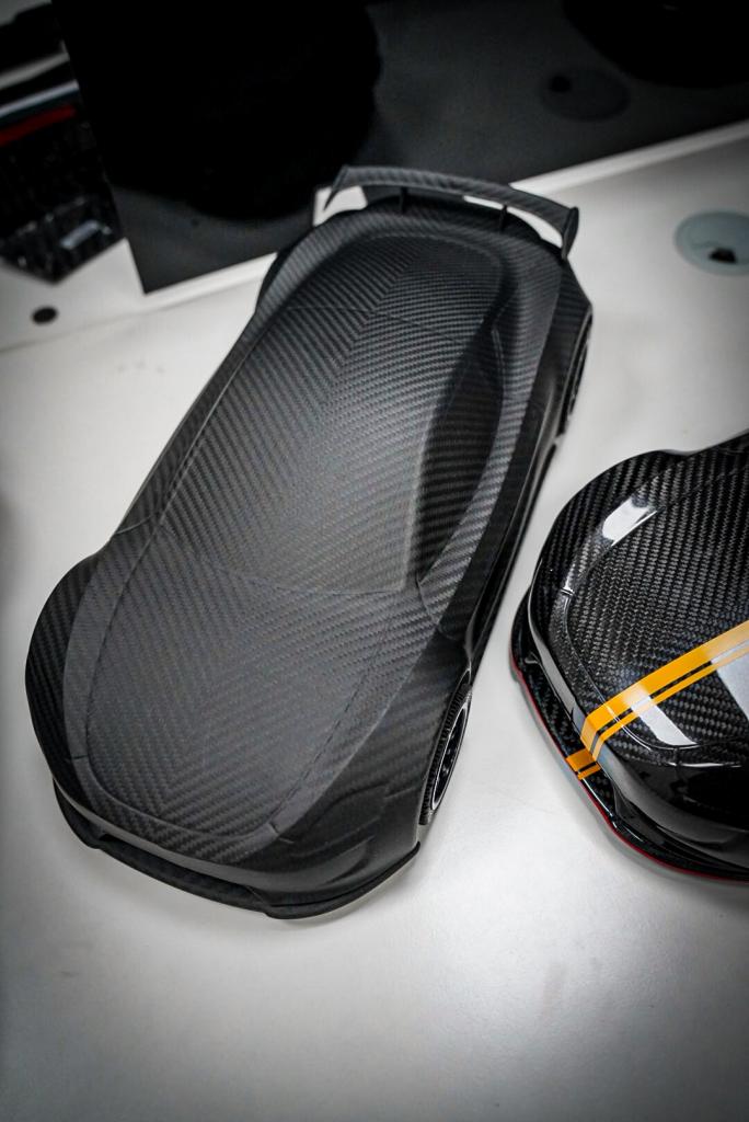 Universal Full By Handmade Car Model for car enthusiasts Matte Carbon Fiber-Ahacarbon
