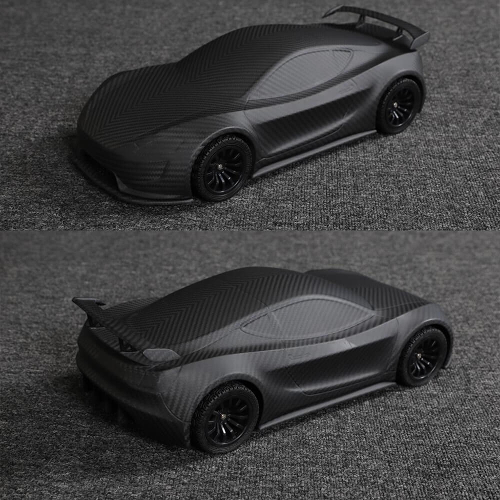 Universal Full By Handmade Car Model for car enthusiasts Matte Carbon Fiber-Ahacarbon